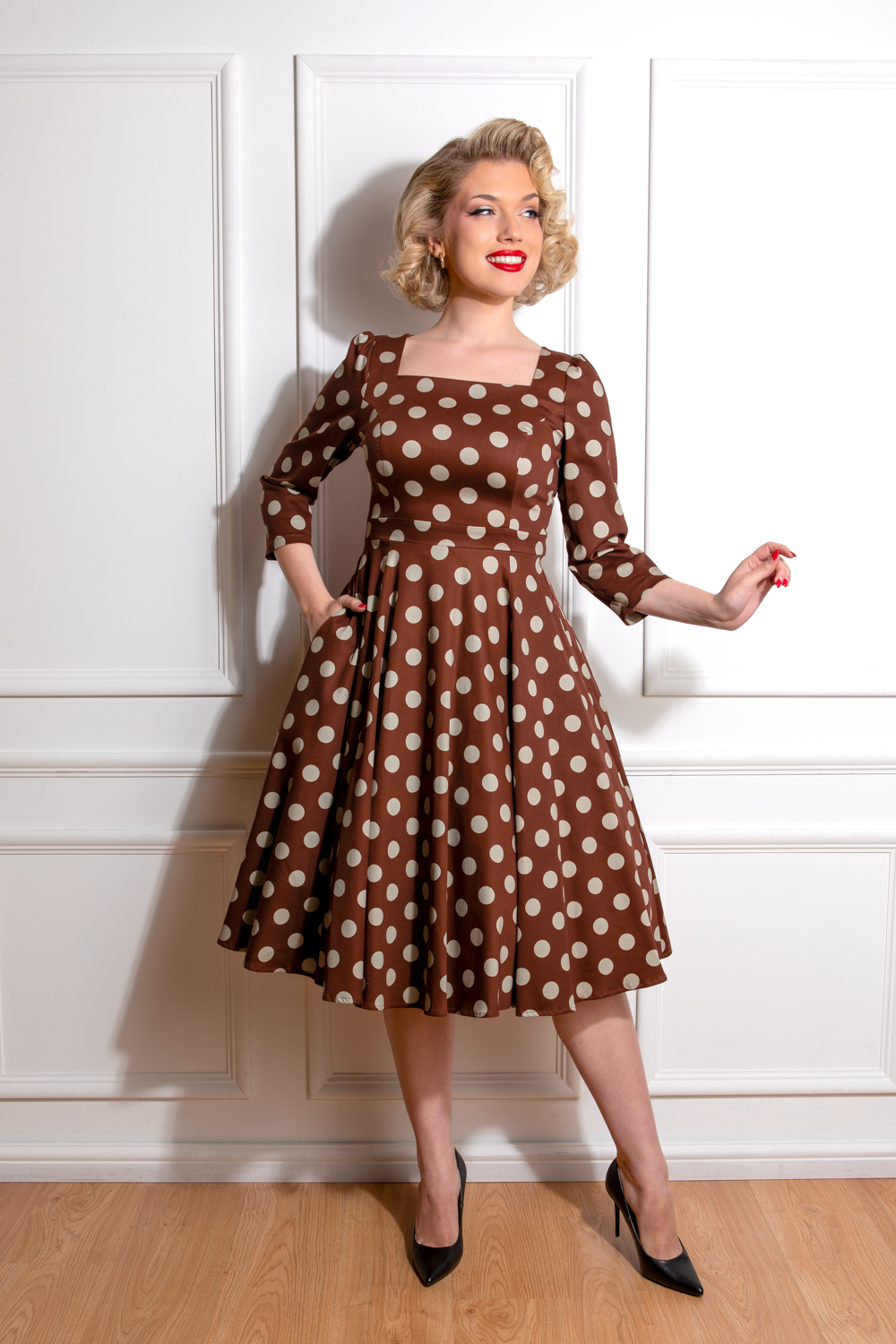 Robin Polka Dot Swing Dress